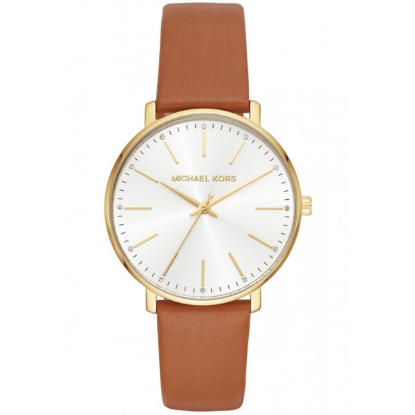 Montre Femme Michael Kors Pyper en Cuir Marron Ref MK2740