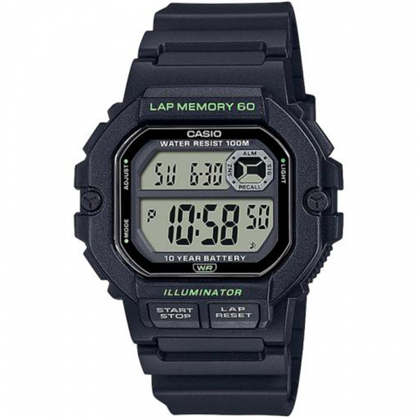 Montre Homme Casio Sport & Technologie en Plastique Noir Ref WS-1400H-1AVEF