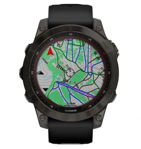 Montre Homme Connectée Garmin Fenix 7 en Métal Gunmétal Ref 010-02540-39