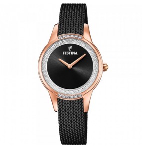 Montre Femme Festina SS22 en Acier Noir Ref F20496/2