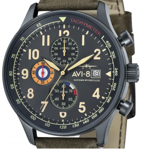 AVI-8 HAWKER HURRICANE GRIS CUIR VERT KAKI AV-4011-0E