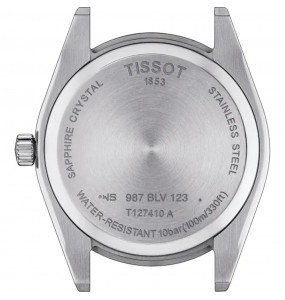 TISSOT GENTLEMAN BLEU CUIR T1274101604100