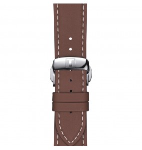 Montre Homme TISSOT Gentleman Cadran Bleu Bracelet Cuir - T1274101604100