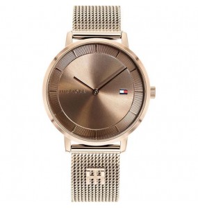 Montre Femme Tommy Hilfiger Tea Acier Doré Rose Bracelet Milanais -1782287