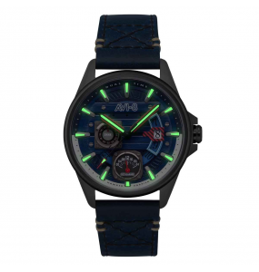 AVI-8 HAWKER HARRIER FARLEY BLEU CUIR AV-4098-03