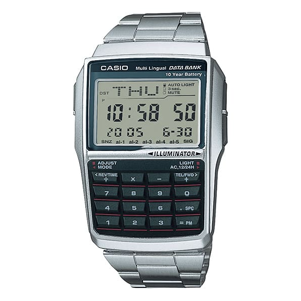 Montre Homme Casio Data Bank bracelet Acier DBC-32D-1AES