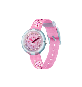 Montre Enfant Flik Flak Sparkling Cherry Blossom bracelet PET recyclé FPNP102