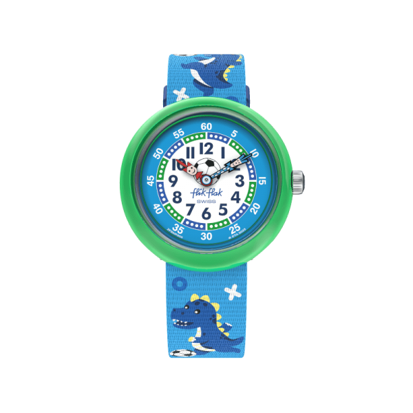 Montre Enfant Flik Flak Soccerozaurus bracelet PET recyclé FBNP209