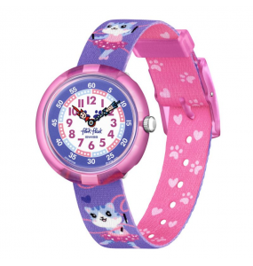 Montre Enfant Flik Flak Ballerichat bracelet PET recyclé FBNP208