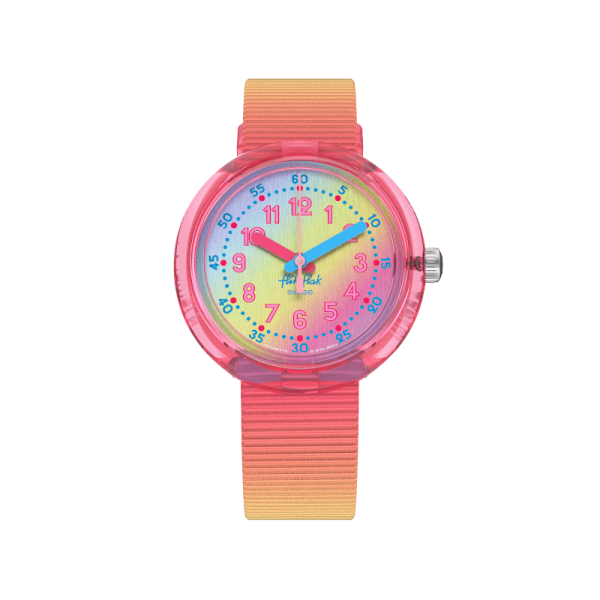 Montre Enfant Flik Flak Shades of Rainbow bracelet PET recyclé FPNP110