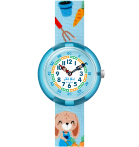 Montre Enfant Flik Flak Carrot Party bracelet PET recyclé FBNP191