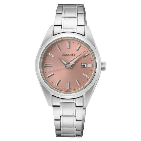 SEIKO CLASSIQUE ROSE ACIER GRIS SUR529P1