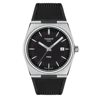 TISSOT PRX NOIR CAOUTCHOUC T1374101705100