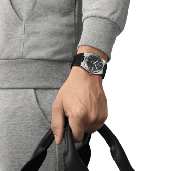 TISSOT PRX NOIR CAOUTCHOUC T1374101705100