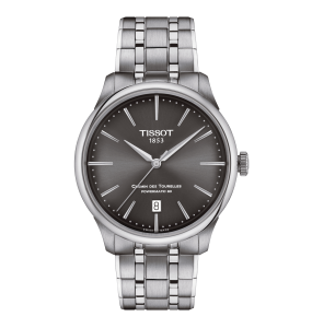 TISSOT CHEMIN DES TOURELLES POWERMATIC 80 39MM GRIS ACIER T1398071106100