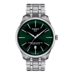 TISSOT CHEMIN DES TOURELLES POWERMATIC 80 42MM VERT ACIER T1394071109100