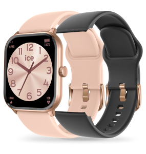 ICE smart - ICE 1.0 - Rose Gold avec 2 bracelets Rose Nude & Noir - 1.85