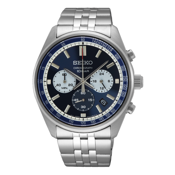 SEIKO SPORT QUARTZ CHRONOGRAPHE BLEU SSB427P1