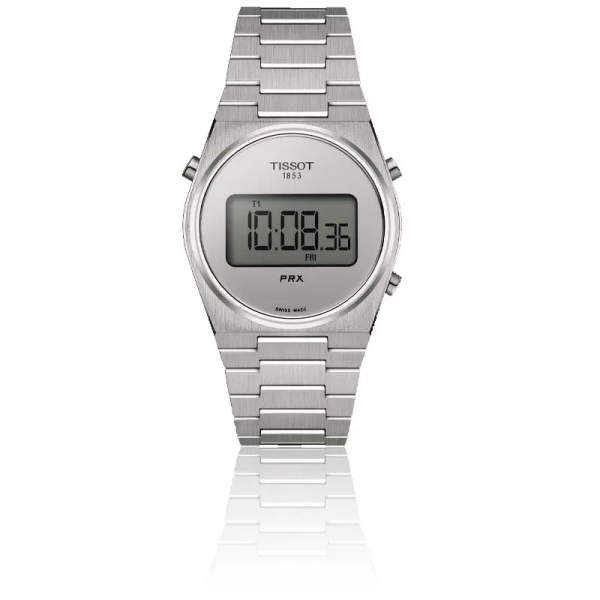 TISSOT PRX DIGITAL 35MM ACIER GRIS T1372631103000