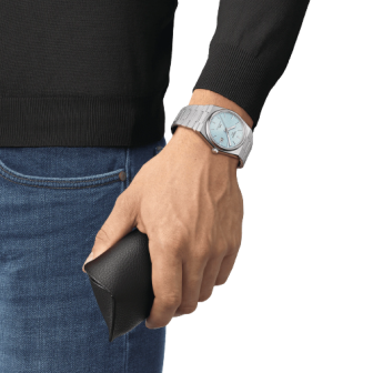 TISSOT PRX POWERMATIC 80 BLEU GLACIER ACIER T1374071135100