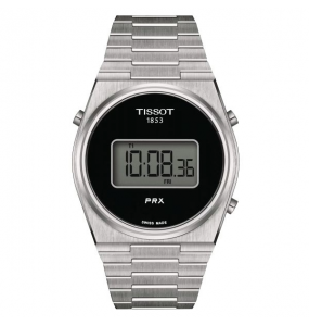 TISSOT PRX DIGITAL NOIR ACIER GRIS T1374631105000