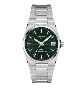 TISSOT PRX POWERMATIC 80 35MM VERT ACIER T1372071109100