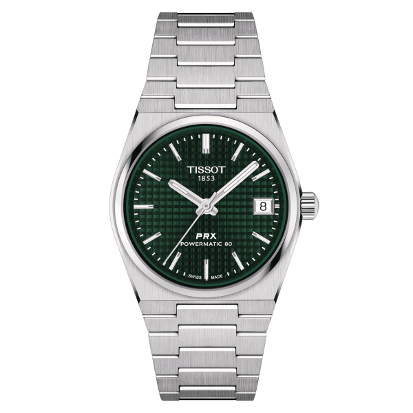 TISSOT PRX POWERMATIC 80 35MM VERT ACIER T1372071109100