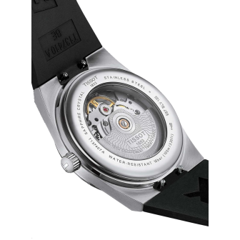 Montre Homme Tissot PRX automatique noir bracelet textile - Réf. T1374071705100