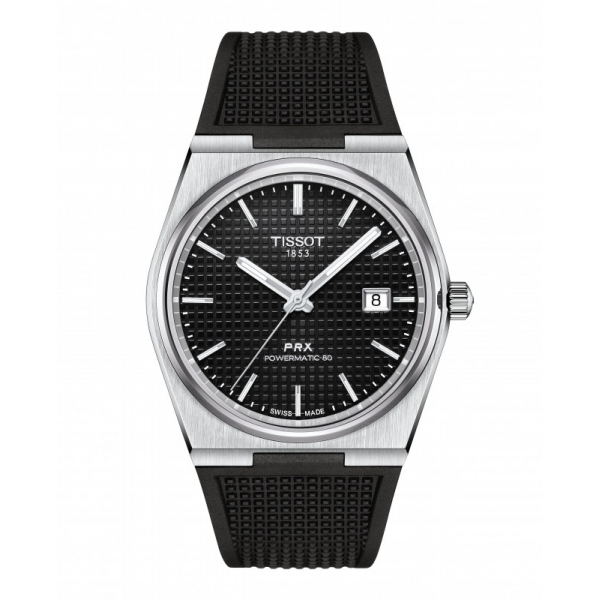 Montre Homme Tissot PRX automatique noir bracelet textile - Réf. T1374071705100