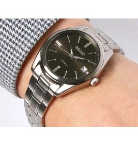 Montre Homme Seiko Classique Titane Gunmetal - SUR375P1