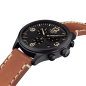 Montre Homme Tissot Chrono XL noir bracelet cuir - Réf. T1166173605700