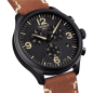 Montre Homme Tissot Chrono XL noir bracelet cuir - Réf. T1166173605700