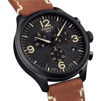 TISSOT CHRONO XL NOIR CUIR T1166173605700