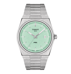 TISSOT PRX VERT CLAIR ACIER T1374101109101