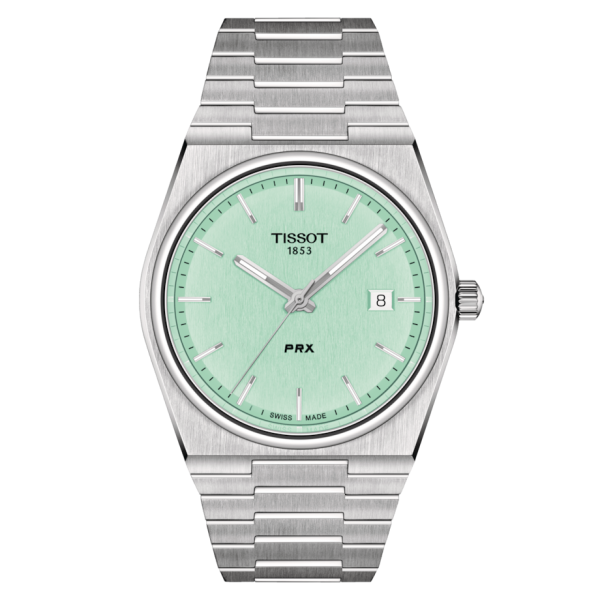 TISSOT PRX VERT CLAIR ACIER T1374101109101