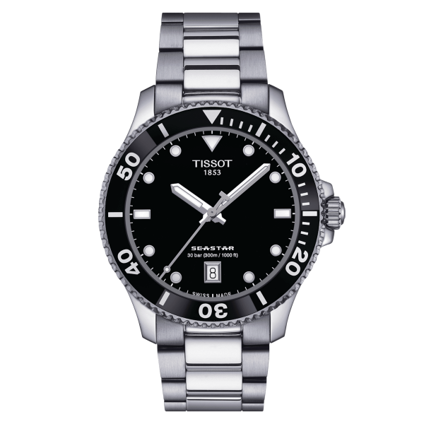 TISSOT SEASTAR 1000 40MM NOIR ACIER T1204101105100