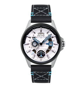 AVI-8 HAWKER HARRIER FARLEY MULTIFUNCTION BLANC CUIR NOIR BLEU AV-4098-01