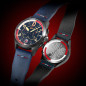 Montre Homme AVI-8 Spitfire P8331 Laguna Chronograph Limited Edition Bleu Rouge Cuir - AV-4105-01 Montre Homme AVI-8 Spitfire P8331 Laguna Chronograph Limited Edition Bleu Rouge Cuir - AV-4105-01