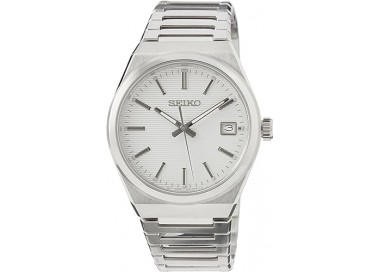 Montre Homme Seiko Classique Quartz Blanc - SUR553P1