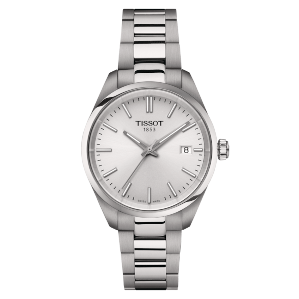 TISSOT PR100 34MM BLANC ACIER T1502101103100