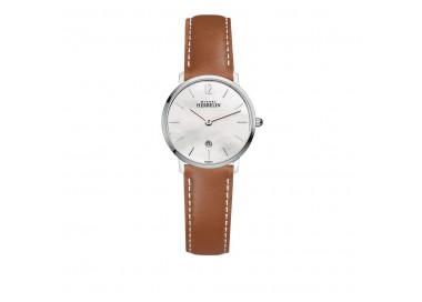 HERBELIN CITY BLANC NACRE CUIR 16915AP19GD