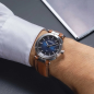 Montre Homme HERBELIN Newport Bleu Dégradé Cuir Marron - 12288A15GD Montre Homme HERBELIN Newport Bleu Dégradé Cuir Marron - 12288A15GD