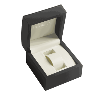 HERBELIN NEWPORT BLEU DEGRADE CUIR MARRON 12288A15GD