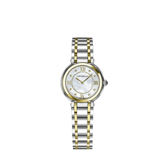 HERBELIN GALET NACRE BLANC ACIER PVD OR 17430BT59