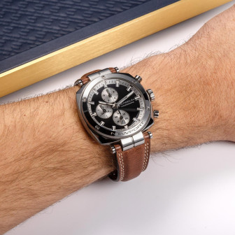 HERBELIN NEWPORT HERITAGE CHRONOGRAPHE NOIR 35664AP24BR