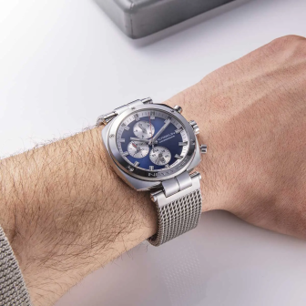 HERBELIN NEWPORT HERITAGE CHRONOGRAPHE BLEU 35664AP25B