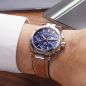 Montre Homme HERBELIN Newport Chronographe Bleu Cuir - 37658AP15GD Montre Homme HERBELIN Newport Chronographe Bleu Cuir - 37658AP15GD