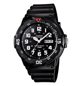 Casio - Montre Homme - Sport & Technologie Junior - Boitier Résine Noir - Bracelet Résine Noir - Ref MRW-200H-1BVEG
