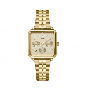 Cluse - Montre Femme - La Tétragone Multifunction - acier doré - Ref CW13801