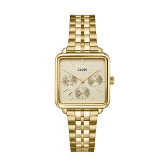 Cluse - Montre Femme - La Tétragone Multifunction - acier doré - Ref CW13801
